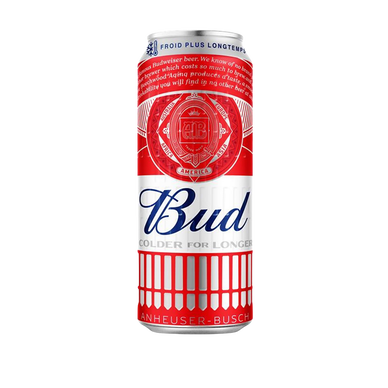 Bière blonde BUD, Cold Grip, 5°, boîte 50cl