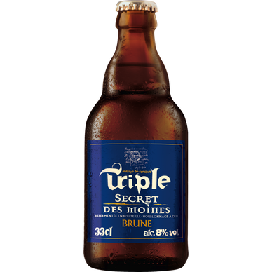 Bière brune Triple SECRET DES MOINES  8° - Bouteille 33cl