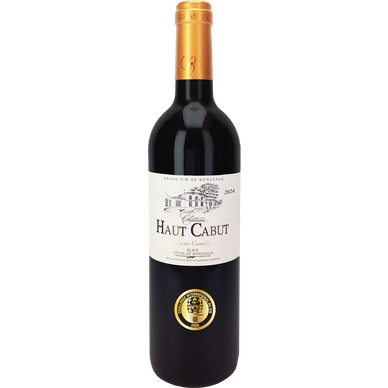 Vin rouge Blaye-Côtes de Bordeaux AOP Château Haut Cabut cuvée CamilleHVE3 75cl