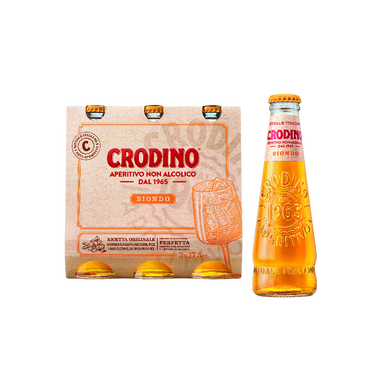 Apéritif sans alcool CRODINO biondo - 3X17,5cl