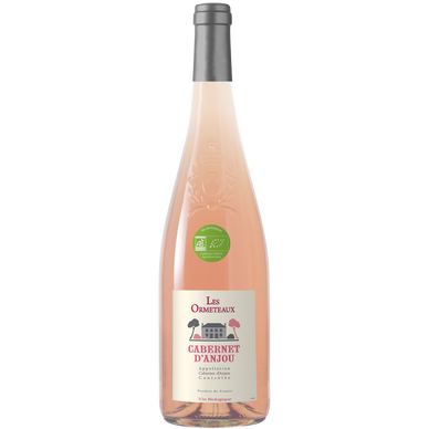 Vin rosé AOP bio Cabernet D'Anjou les Ormeteaux, 75cl