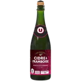 Cidre framboise Les Festifs 2,5° bouteille verre 75cl