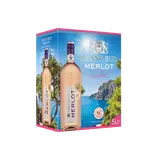 Vin rosé Merlot rosé IGP pays d'OC Grand Sud bag in box 5 litres