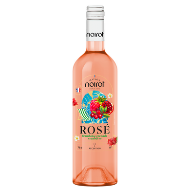 Boisson à base de vin rosé, Noirot rosé framboise grenade cranberry -75cl