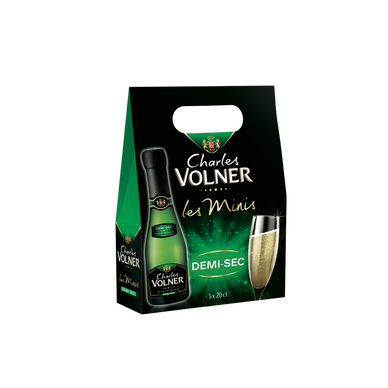 Vin mousseux demi-sec Charles Volner 3x20cl
