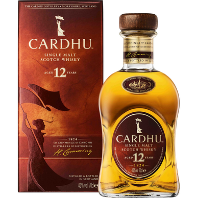 Scotch whisky Single Malt CARD'HU 12 ans 40° 70cl sous étui