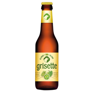 Bière blonde bio sans gluten GRISETTE, 5,5°, bouteille de 25cl