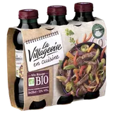 VCE rouge la Villageoise en cuisine bio 3x25cl