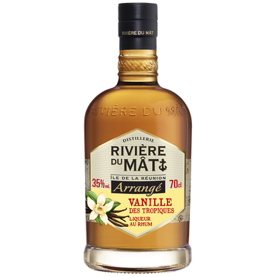 Arrangé vanille des tropiques, boisson à base de rhum RIVIÈRE DU MÂT,35°, 70cl