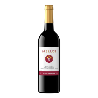 Vin rouge d'Espagne Merlot, 75cl
