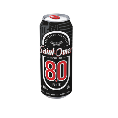 Bière blonde forte SAINT OMER 8°- Canette 50cl