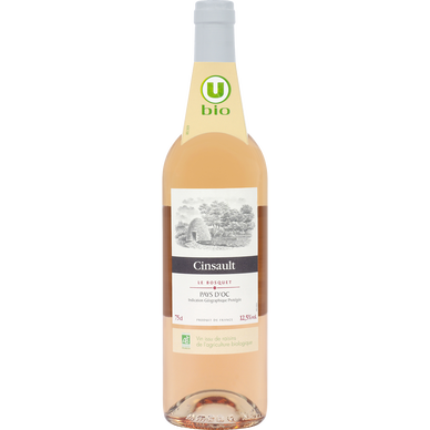 Vin rosé IGP Pays d'Oc Cinsault Le Bosquet 75cl