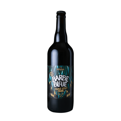 Bière brune, MELUSINE, barbe bleue, bouteille de 75cl