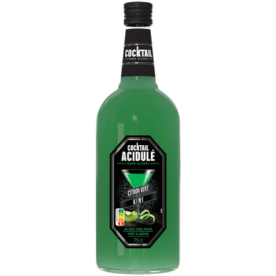 Cocktail sans alcool citron vert kiwi  bouteille de 75cl