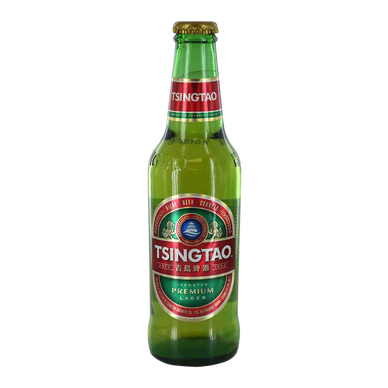 Bière blonde chinoise TSINGTAO, 4,7°, bouteille de 33cl