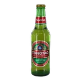 Bière blonde chinoise TSINGTAO, 4,7°, bouteille de 33cl