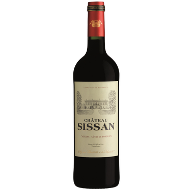Vin Rouge Cadillac côtes/Bordeaux AOP rouge Château Sissan 75cl