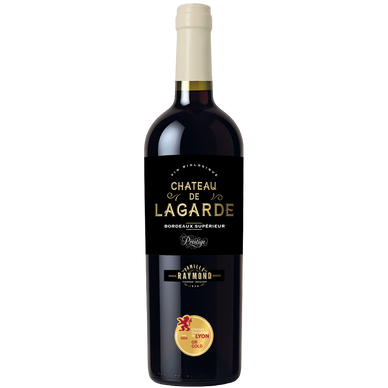 Vin rouge AOP Bio Bordeaux supérieur "CHATEAU DE LAGARDE" CuvéePrestige, bouteille de 75cl