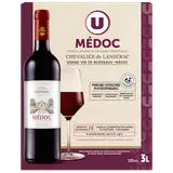 Vin rouge Médoc AOP Chevalier de Landérac U bag in box 3 litres