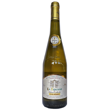Vin blanc Muscadet sur lie AOP vin blanc La Vergnaie du château de laPreuille,bouteille de 75cl