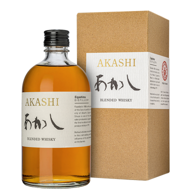Whisky blend japonais AKASHI ,40°, bouteille de 50cl sous étui