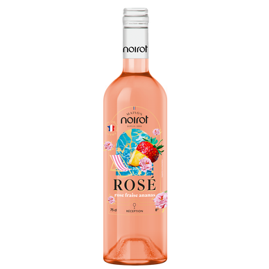 Boisson à base de vin rosé, Noirot rosé fraise ananas - 75cl