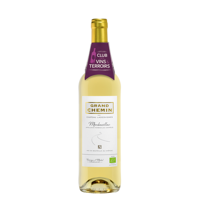 Vin blanc CVT Monbazillac AOP moelleux Grand Chemin de Château LadesvignesHVE3 bio 75cl