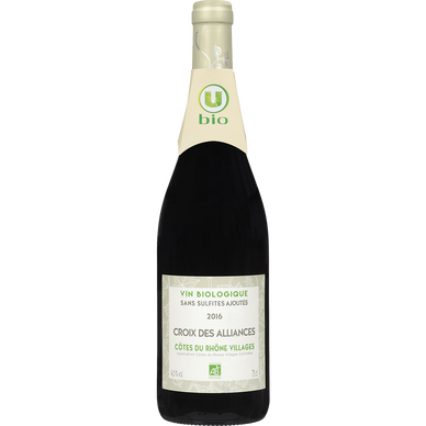 BIO Côtes dRhône villages AOP rouge Croix des Alliances 75cl