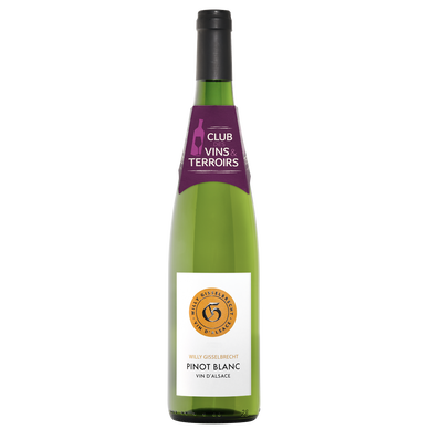 Vin blanc CVT Alsace AOP blanc sec Pinot Blanc Willy Gisselbrecht HVE75cl