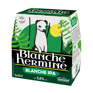 Bière blanche IPA Hermine LANCELOT 5.6° 6x25cl