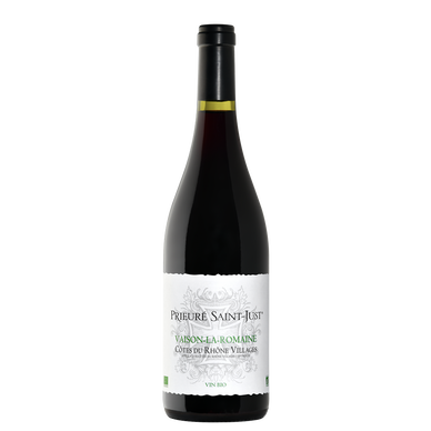 Vin rouge Côtes du Rhône Villages Vaison La Romaine AOP Prieuré SaintJustbio 75cl