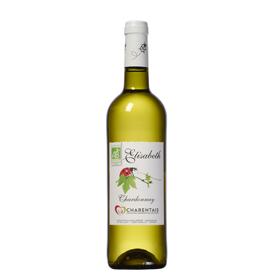 Vin blanc Pays Charentais Chardonnay IGP BIO ELISABETH, 75cl