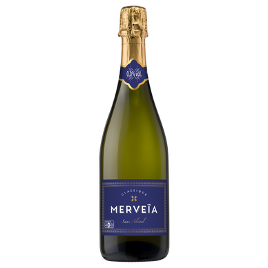 Boisson pétillante sans alcool à base de vin désalcoolisé Merveia 75cl