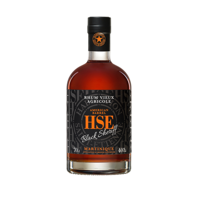 Rhum vieux agricole Martinique Black Sheriff HSE, 40°, 70cl
