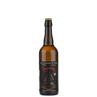 Bière artisanale triple blonde Brigantine, 8°, bouteille de 75cl