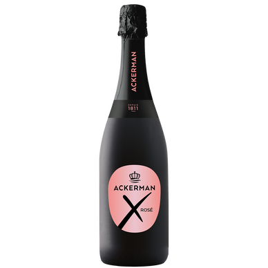 Vin mousseux brut rosé  "X Noir" ACKERMAN, 75cl