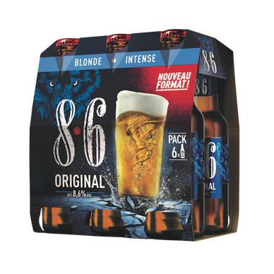 Bière blonde 8.6 original 8,6° 6x25cl