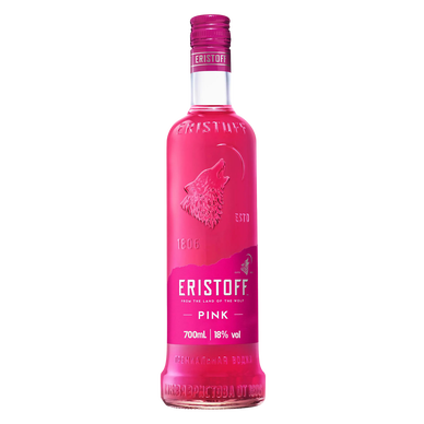 Boisson à base de vodka ERISTOFF Pink aux arômes de fraises 18° 70cl