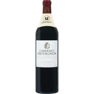 Vin rouge IGP Pays d'Oc Cabernet Sauvignon grande réserve  75cl