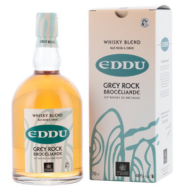 Whisky EDDU Grey Rock BROCELIANDE, 40°, bouteille de 70cl