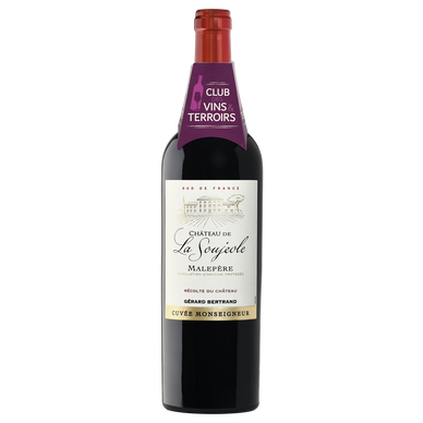 Vin Rouge CVT Malepère AOP rouge Château La Soujeole cuvée Monseigneurbio 75cl