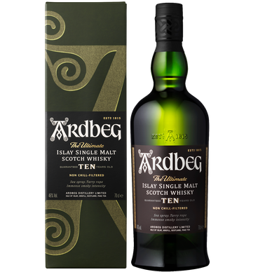 Scotch whisky single islay malt 10 ans ARDBEG, 46°, 70cl sous étui