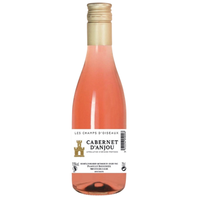 Vin rosé Cabernet d'Anjou AOP rosé LES CHAMPS D'OISEAUX, bouteille de25cl