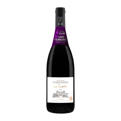 Vin Rouge CVT La Clape AOP rouge Château De Marmorières Le Bois FleuriHVE3 75cl