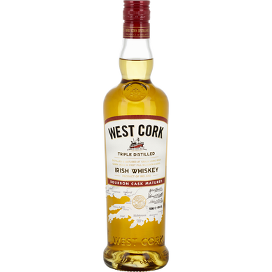Irish whiskey bourbon cask, WEST CORK, 40°, 70cl