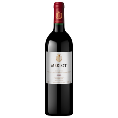 Vin rouge IGP Pays d'Oc Merlot grande réserve  75cl