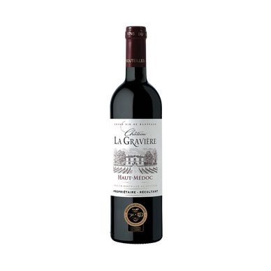 Vin rouge Haut Medoc AOP Château La Gravière 37,5cl