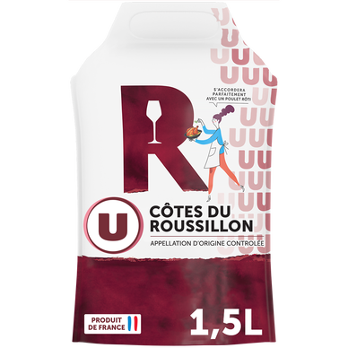 Vin rouge AOP Côtes de Roussillon Pouch 1,5L