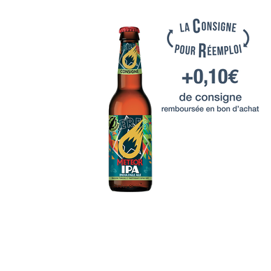 Bière blonde IPA METEOR verre consigné 6,2° 33cl