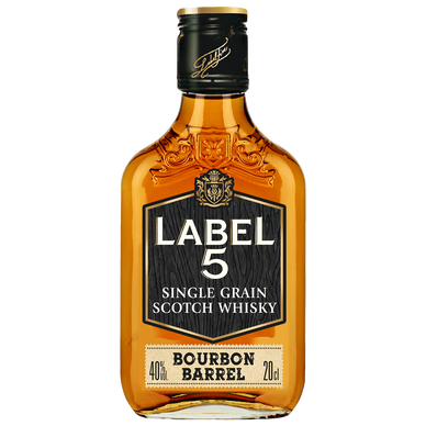 Scotch Whisky bourbon barrel LABEL 5 , 40°, 20cl s/blister